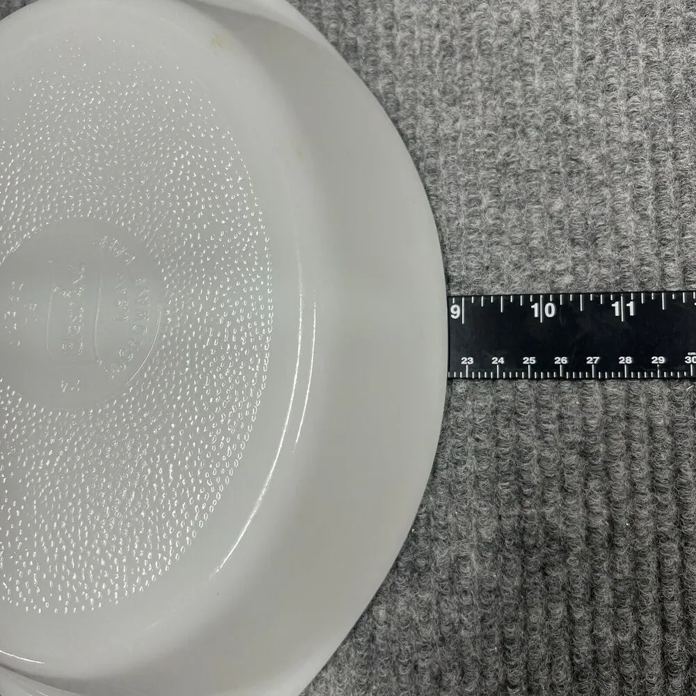 Vintage GLASBAKE Divided Dish Milk Glass Baking Casserole‎ J2352 USA Made 12x9